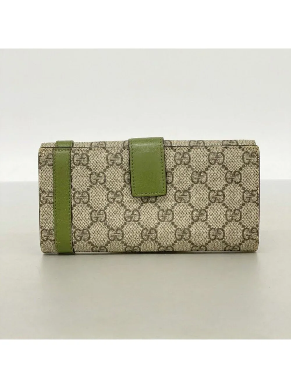 ★SOLD★ Gucci Wallet GG Supreme Brown Khaki Gold - Picture 9 of 9